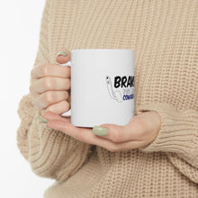 DistinctInk Glossy White Coffee / Tea Mug - Brakes? The Coward Pedal?