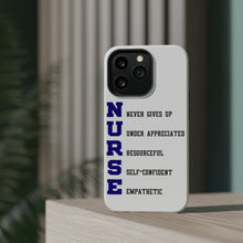 DistinctInk ToughCase for Apple iPhone, Compatible with MagSafe Charging - Nurse Never Gives Up