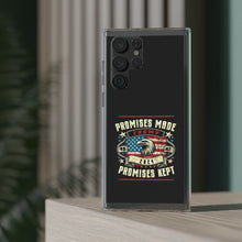 DistinctInk Hybrid (Acrylic/TPU) Clear Slim Fit Case for Apple iPhone | Trump: Promises Made, Promises Kept - Conservative