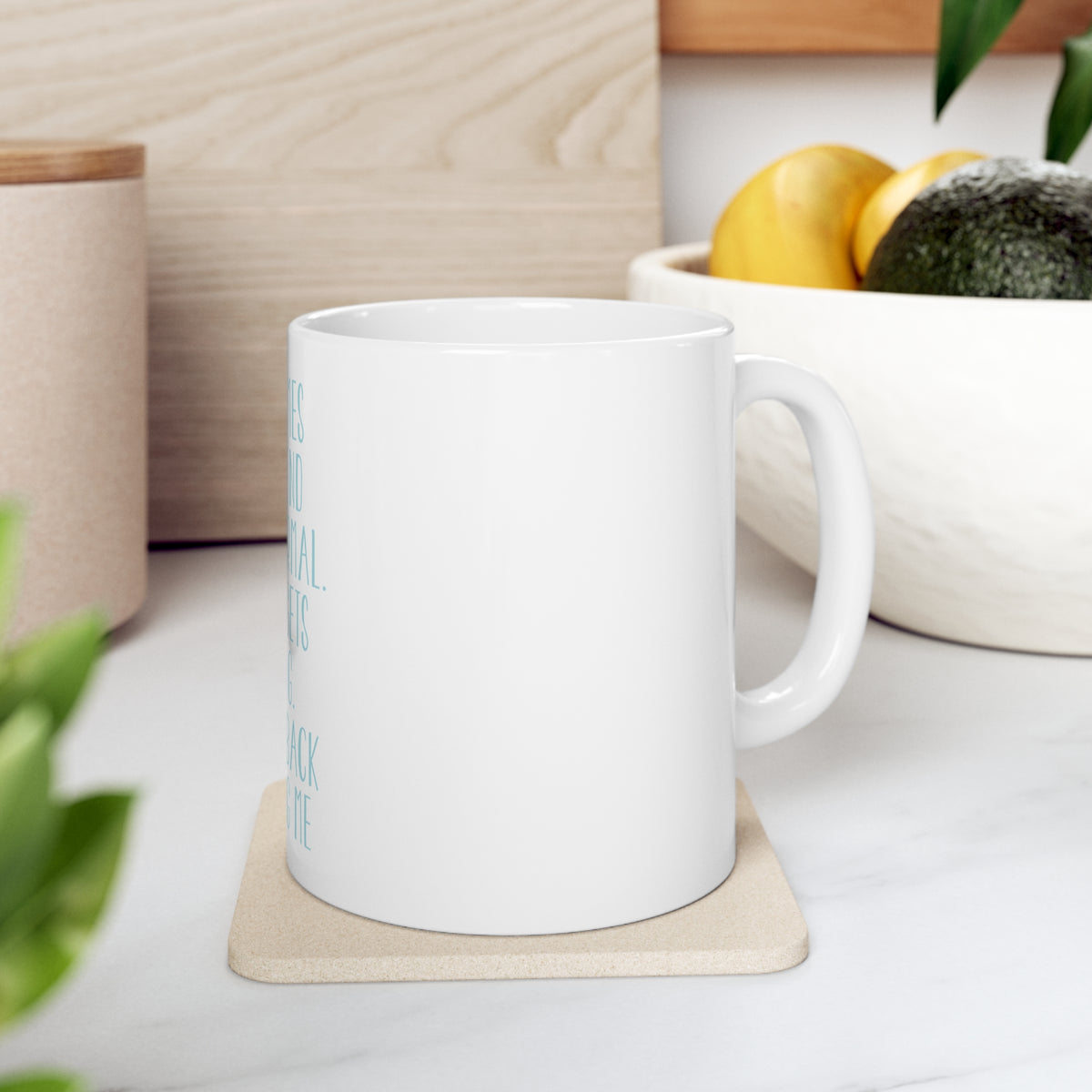 Glossy White Coffee / Tea Mug - I Pretend to be Normal But It Gets Boring, view 7
