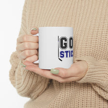 DistinctInk Glossy White Coffee / Tea Mug - Got Stick? Hockey