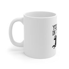 DistinctInk Glossy White Coffee / Tea Mug - You Set It IN The Air And I'll Hit It Anywhere