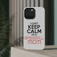 DistinctInk ToughCase for Apple iPhone, Compatible with MagSafe Charging - Can't Keep Calm I'm a Baseball mom