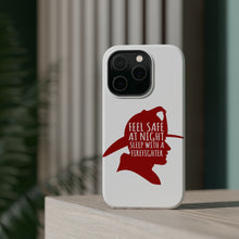 DistinctInk ToughCase for Apple iPhone, Compatible with MagSafe Charging - Feel Safe at Night Sleep with a Firefighter