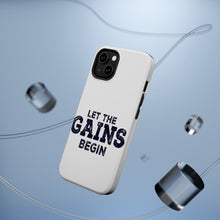 DistinctInk ToughCase for Apple iPhone, Compatible with MagSafe Charging - Let the Gains Begin