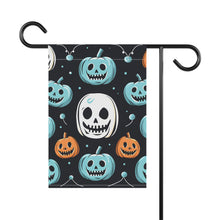 DistinctInk Garden & House Banner / Flag with Skele-Ghostly Pumpkin Patch Design for Halloween