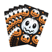 DistinctInk Playing / Poker Cards with Ghost Skeleton Cartoon Pumpkin Design for Halloween