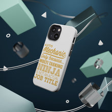 DistinctInk ToughCase for Apple iPhone, Compatible with MagSafe Charging - Auto Mechanic Multi Tasking Ninja