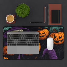 DistinctInk Desk Mat with "Halloween Haunts and Pumpkin Pals" Design for Halloween