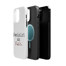 DistinctInk ToughCase for Apple iPhone, Compatible with MagSafe Charging - Feminist as F%ck