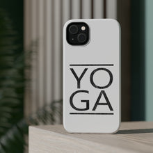 DistinctInk ToughCase for Apple iPhone, Compatible with MagSafe Charging - Yoga Black Word Art