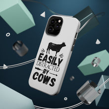 DistinctInk ToughCase for Apple iPhone, Compatible with MagSafe Charging - Easily Distracted By Cows