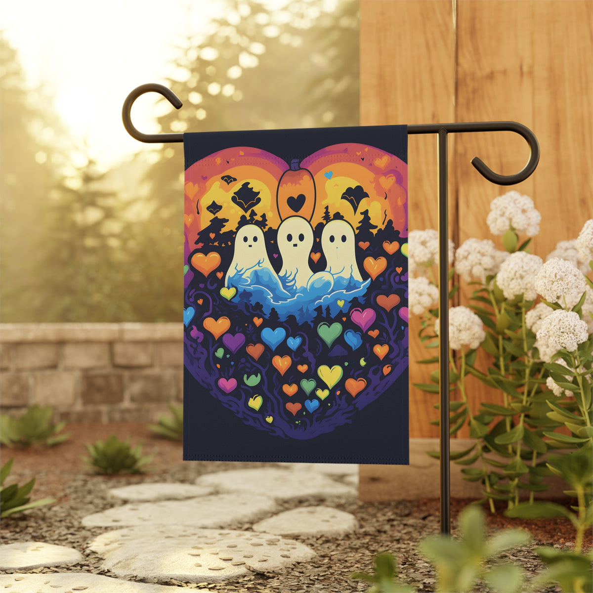 Garden & House Banner Flag with A Life Of Adventure Design for Halloween LGBTQ+ Pride, view 9