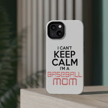 DistinctInk ToughCase for Apple iPhone, Compatible with MagSafe Charging - Can't Keep Calm I'm a Baseball mom