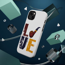 DistinctInk ToughCase for Apple iPhone, Compatible with MagSafe Charging - Love Pipe Smoking