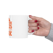DistinctInk Glossy White Coffee / Tea Mug - Teamwork Makes the Dream Work Basketball