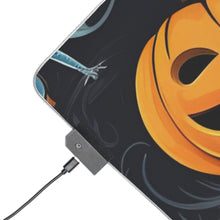 DistinctInk LED Gaming Mouse Pad with The Halloween Spell Design for Halloween