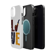 DistinctInk ToughCase for Apple iPhone, Compatible with MagSafe Charging - Love Pipe Smoking