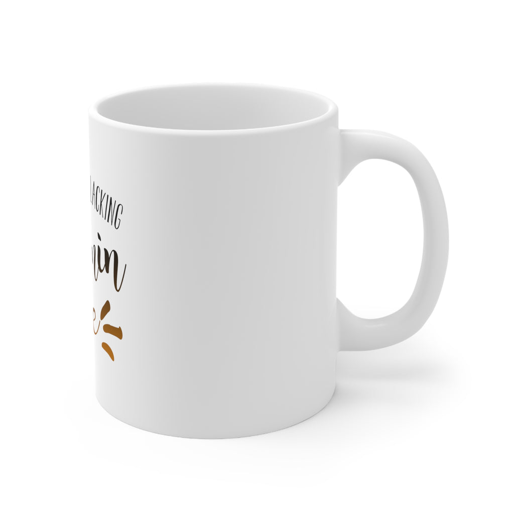 Glossy White Coffee / Tea Mug - I Think You're Lacking Vitamin Me, view 3