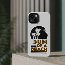 DistinctInk ToughCase for Apple iPhone, Compatible with MagSafe Charging - Sun of a Beach