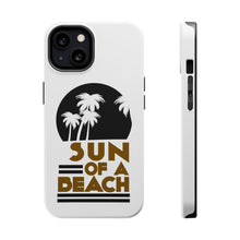 DistinctInk ToughCase for Apple iPhone, Compatible with MagSafe Charging - Sun of a Beach