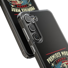 DistinctInk Hybrid (Acrylic/TPU) Clear Slim Fit Case for Apple iPhone | Trump: Promises Made, Promises Kept - Conservative
