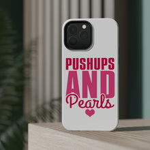 DistinctInk ToughCase for Apple iPhone, Compatible with MagSafe Charging - Pushups and Pearls