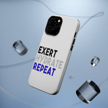 DistinctInk ToughCase for Apple iPhone, Compatible with MagSafe Charging - Exert Hydrate Repeat