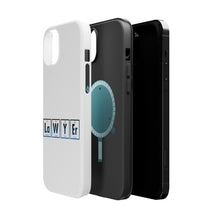 DistinctInk ToughCase for Apple iPhone, Compatible with MagSafe Charging - Lawyer Elements Periodic Table