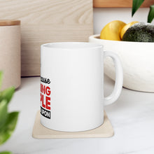 DistinctInk Glossy White Coffee / Tea Mug - I Bake Because Punching People is Frowned Upon