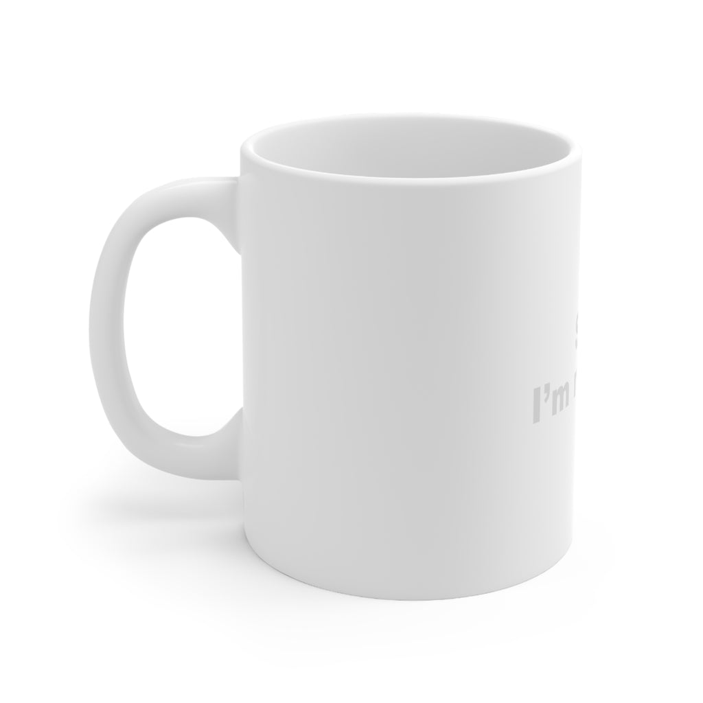 Glossy White Coffee / Tea Mug - Shh! I'm Reading., view 6