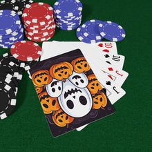 DistinctInk Playing / Poker Cards with Skele-Pumpkin Ghost Pattern Design for Halloween