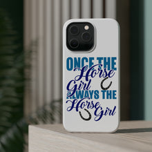 DistinctInk ToughCase for Apple iPhone, Compatible with MagSafe Charging - Once The Horse Girl Always The Horse Girl