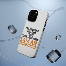 DistinctInk ToughCase for Apple iPhone, Compatible with MagSafe Charging - Entrepreneur Opportunity Risks Hustle