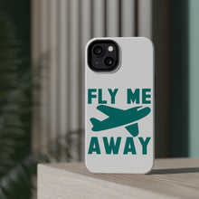 DistinctInk ToughCase for Apple iPhone, Compatible with MagSafe Charging - Fly Me Away - Travel