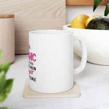 DistinctInk Glossy White Coffee / Tea Mug - Female Mechanic Get It Right the First Time