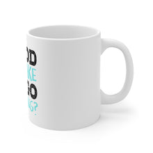 DistinctInk Glossy White Coffee / Tea Mug - Wood You Lake to Go Camping
