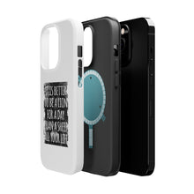 DistinctInk ToughCase for Apple iPhone, Compatible with MagSafe Charging - Better to Be A Lion For a Day Than A Sheep