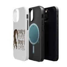 DistinctInk ToughCase for Apple iPhone, Compatible with MagSafe Charging - Curly Hair Don't Care