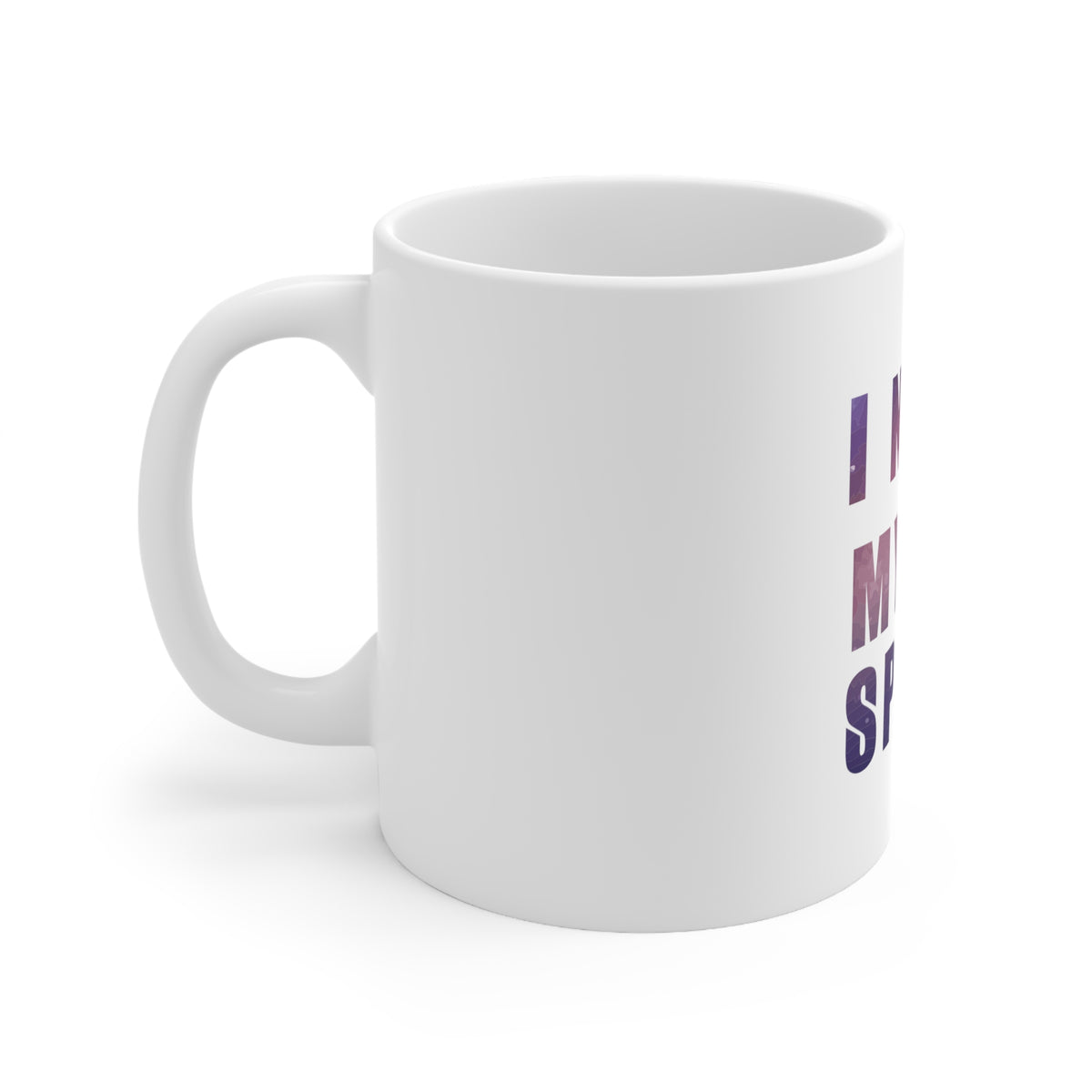 Glossy White Coffee / Tea Mug - I Need My Space - Astronomy, view 2