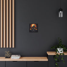 DistinctInk Canvas Wall Art with Darkness Falls on Halloween for Halloween