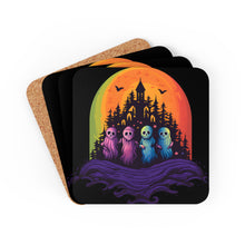 DistinctInk (Set of 4) Corkwood Coasters with Discover Your True PathDesign for Halloween LGBTQ+ Pride