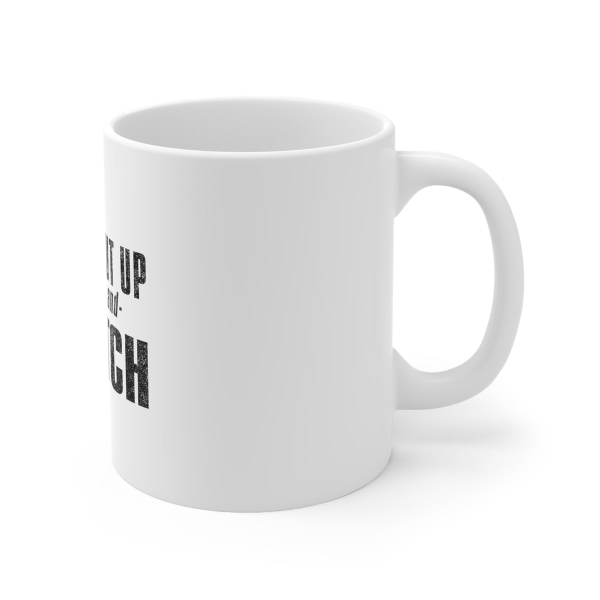 Glossy White Coffee / Tea Mug - Shut Up & Pitch Baseball, view 3