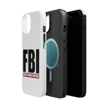 DistinctInk ToughCase for Apple iPhone, Compatible with MagSafe Charging - FBI Fanatic Boxing Individual