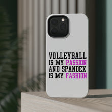 DistinctInk ToughCase for Apple iPhone, Compatible with MagSafe Charging - Volleyball is My Passion Spandex My Fashion