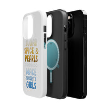 DistinctInk ToughCase for Apple iPhone, Compatible with MagSafe Charging - Sugar Spice & Pearls Make Sorority Girls