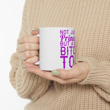 DistinctInk Glossy White Coffee / Tea Mug - Not Just a Princess But a Bad Bitch Too