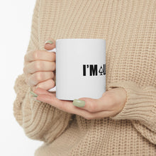 DistinctInk Glossy White Coffee / Tea Mug - I'm All In - Poker Casino Cards Gambling