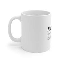 DistinctInk Glossy White Coffee / Tea Mug - Mechanic Definition Hide the Extra Parts