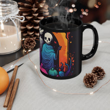 DistinctInk Black Coffee Mug - The Paths We Choose for Halloween LGBTQ+ Pride